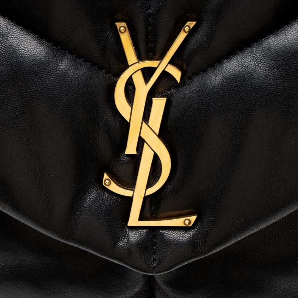 Saint Laurent Lambskin Monogram Puffer LouLou Medium Shoulder Bag - Picture 9 of 12